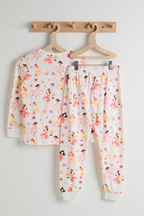 Pj set - white/multi