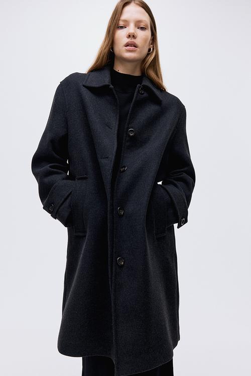 Car coat - black marl