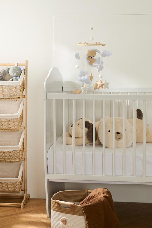 Sleeping bear crib mobile - multi