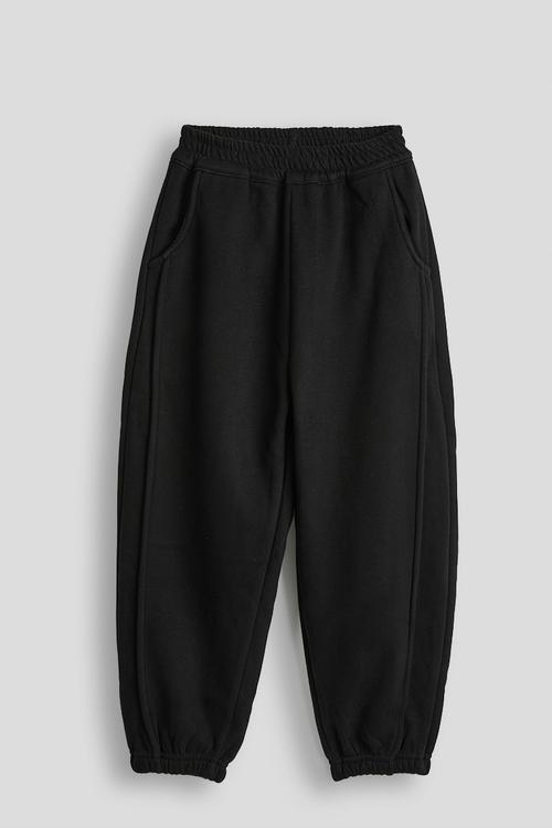 Panelled joggers - black