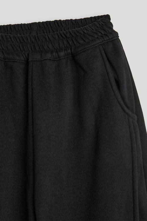 Panelled joggers - black
