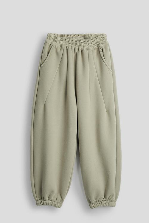 Dart detailed joggers - sage green