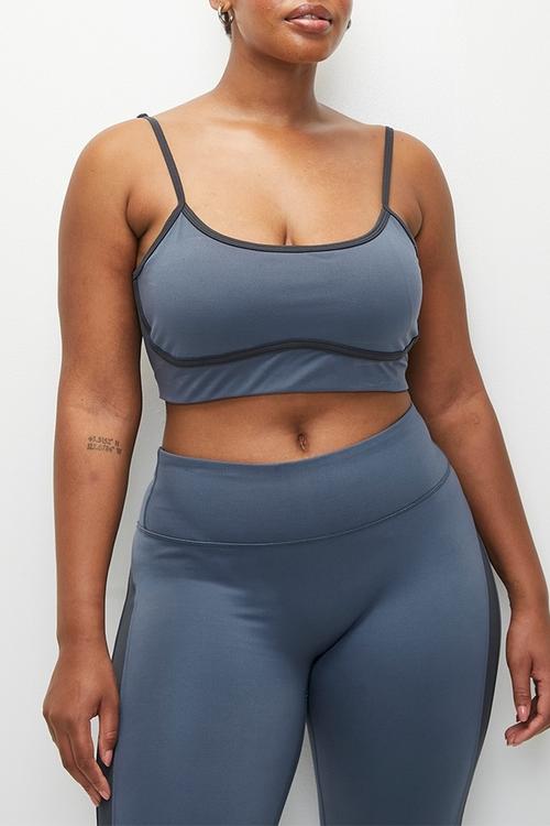Plus Ultra Soft Contour Crop - Folkstone Grey/Element Blue
