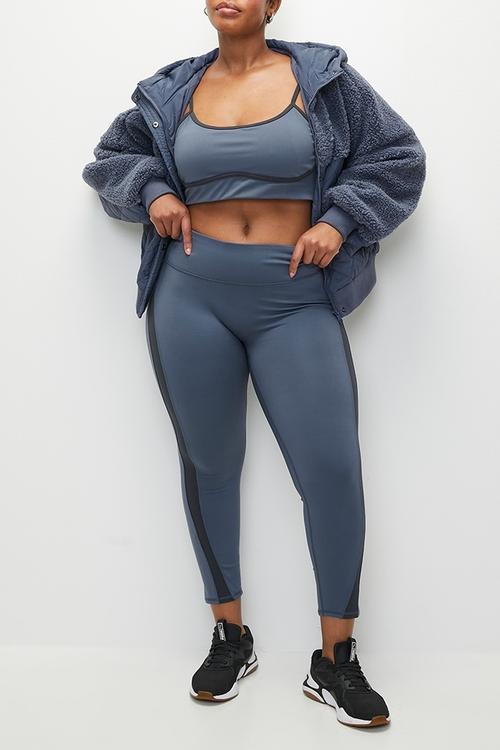 Plus Ultra Soft Contour Crop - Folkstone Grey/Element Blue