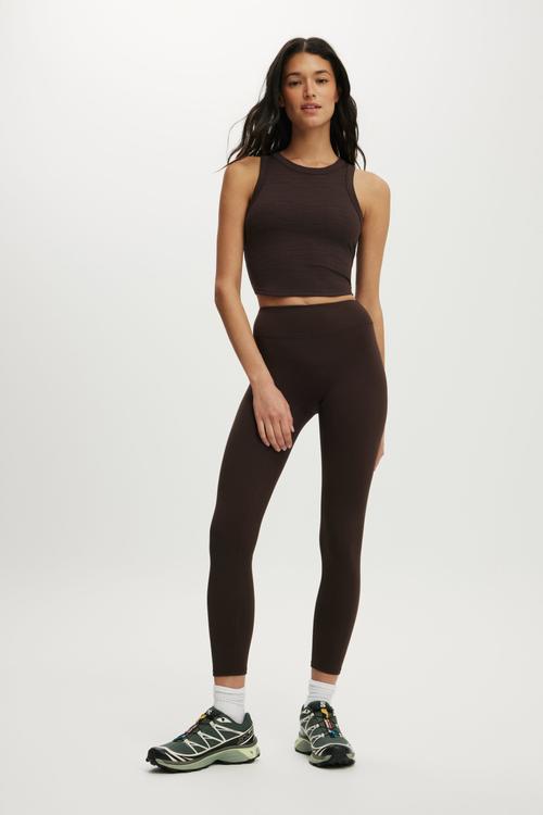 Ultra Soft Contour 7/8 Length Tight - French Roast