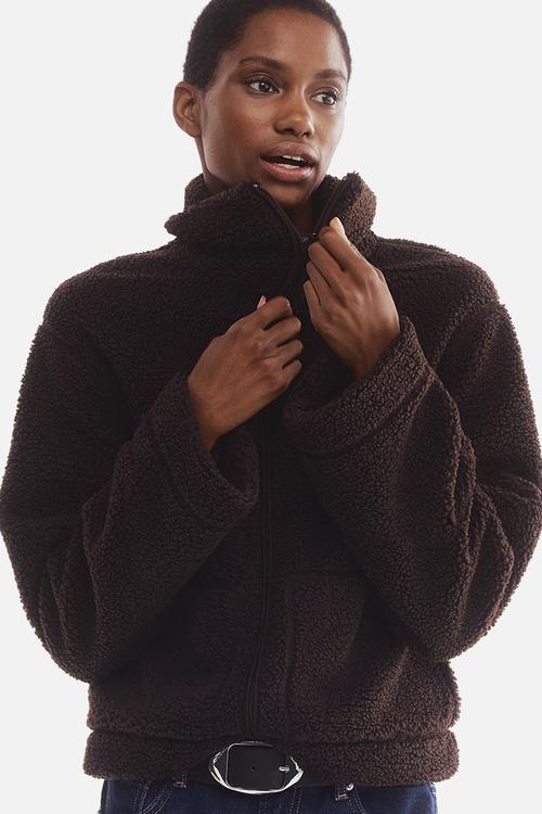 Teddy jacket - dark brown