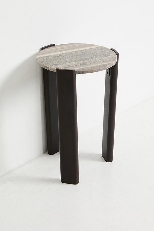 Oaklyn Side Table - Natural & Marble