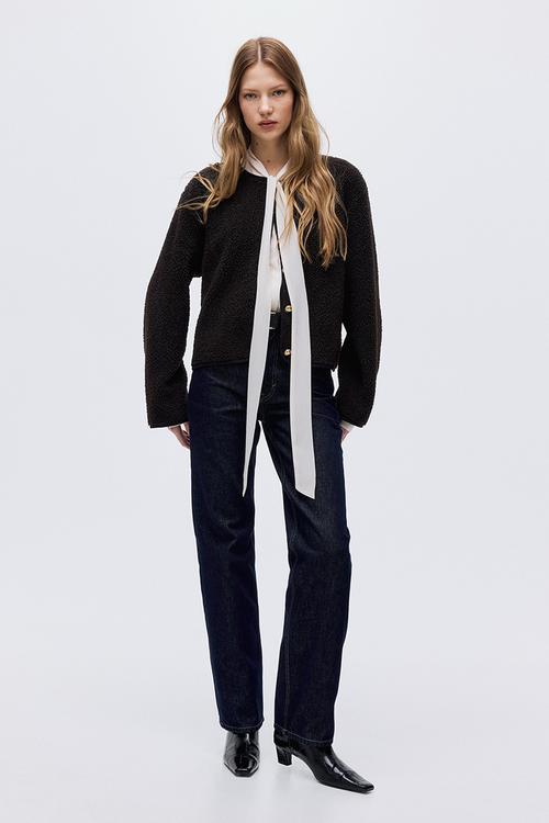 Teddy jacket - dark brown