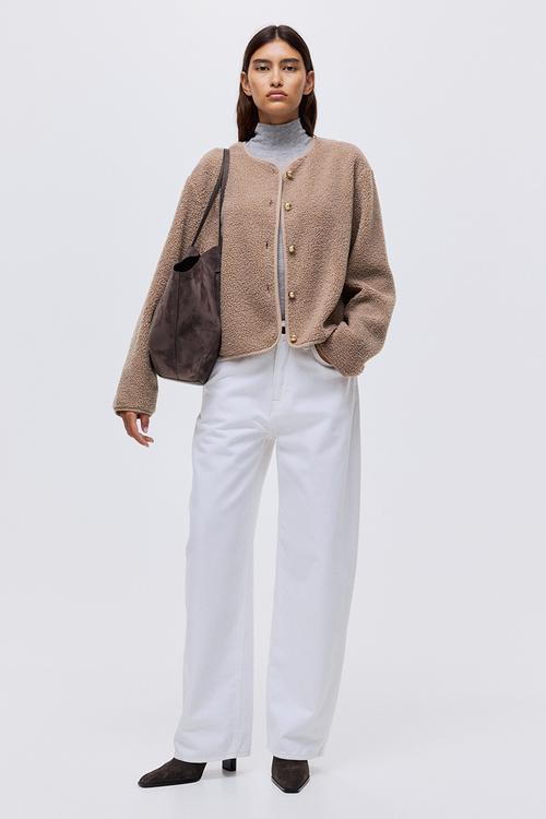 Teddy jacket - dusty beige