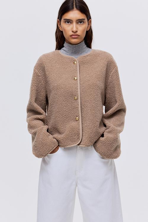 Teddy jacket - dusty beige