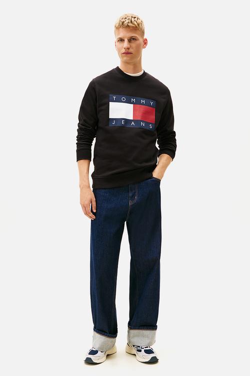 Tjm Reg Big Flag Cneck - Black
