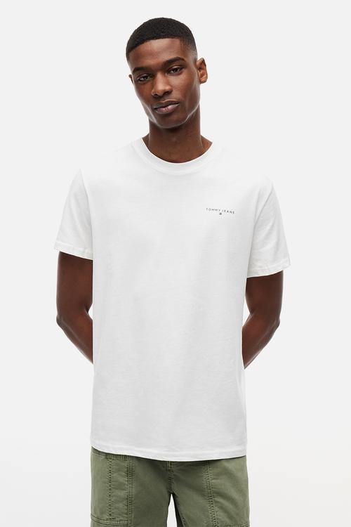 Tjm Slim Linear Chest Tee Ext - Ecru