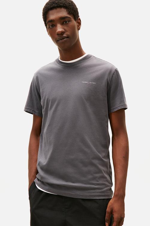 Tjm Slim Linear Chest Tee Ext - Washed Black