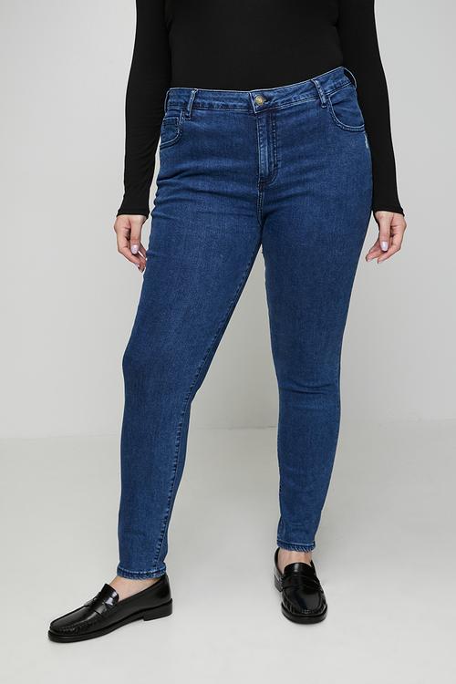 Plus wmn naomi skinny jean - medium wash
