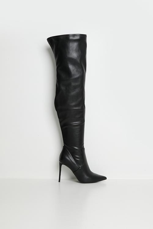 Lively 7 midi heel boot - black