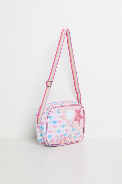 Heart & star crossbody bag - multi