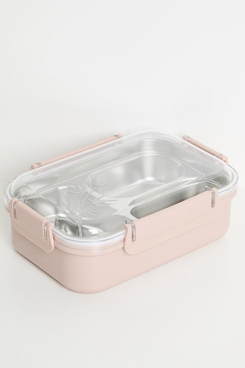 Clear lid lunchbox - pink