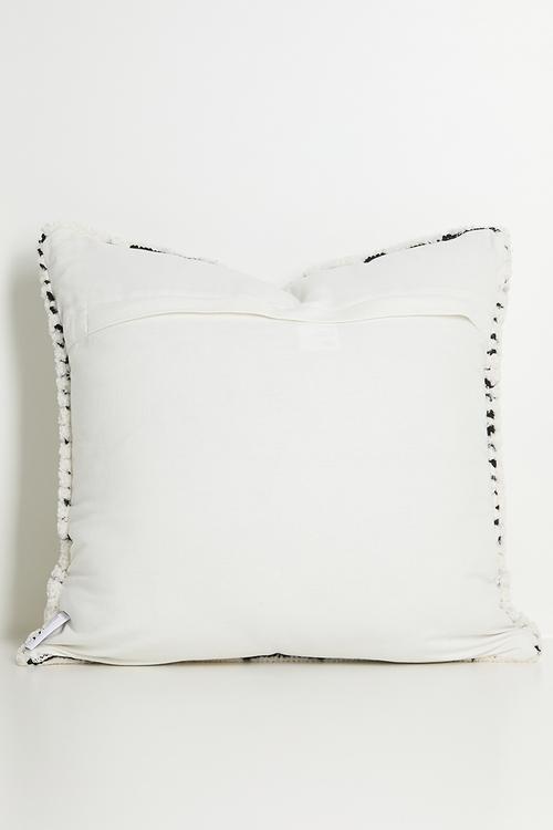 Tufted Stripe Woven Cushion Cover - Black & White