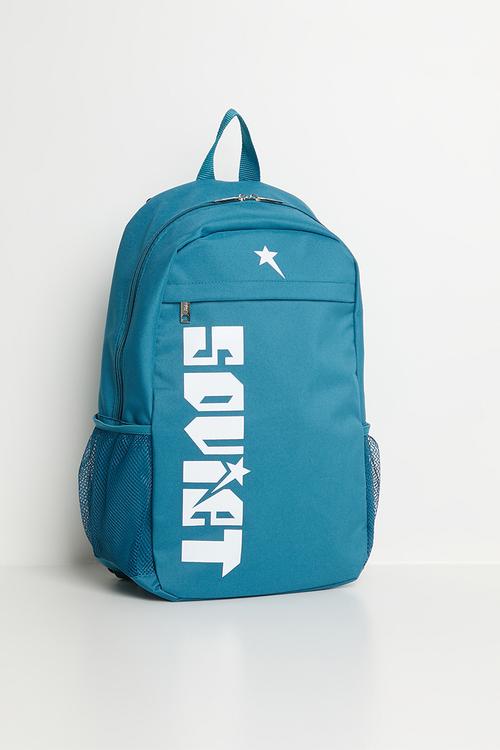 WARRIORS Nylon Backpack With Side Print -  Turqouise
