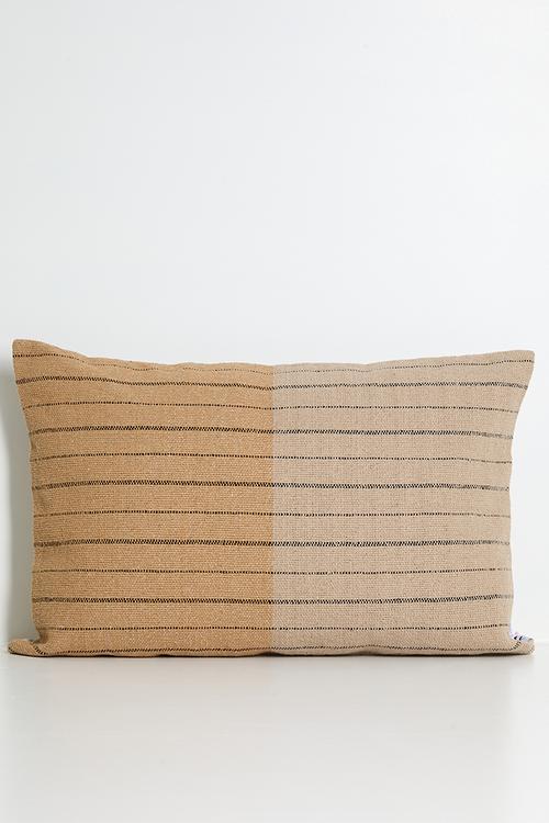 Sila Woven Stripe Cushion Cover - Natural