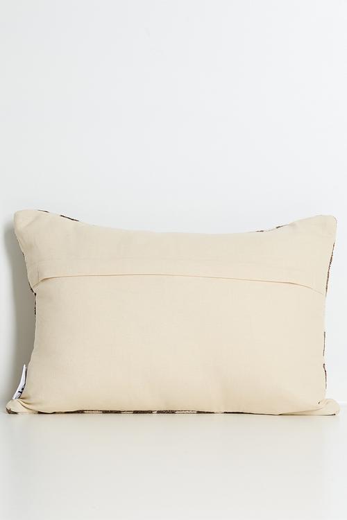 Art Deco Jacquard Cushion Cover - Rust