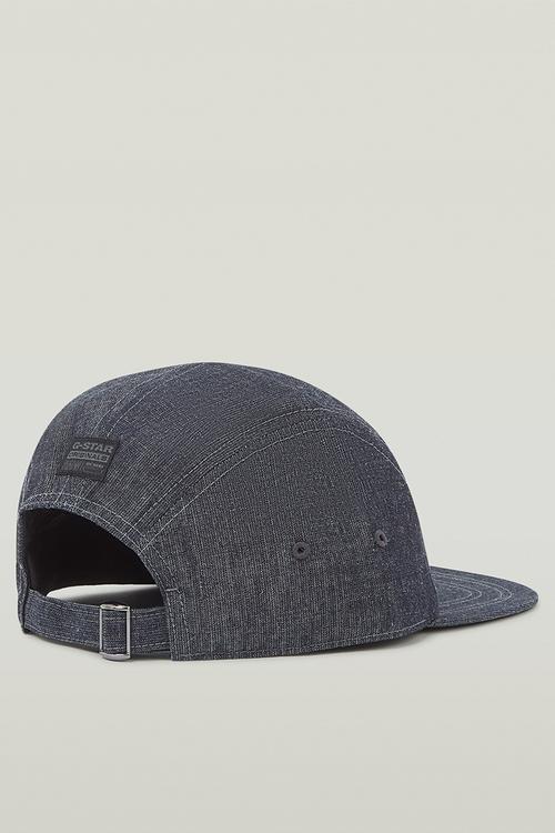 Flat Brim 5 Panel Cap - Blue