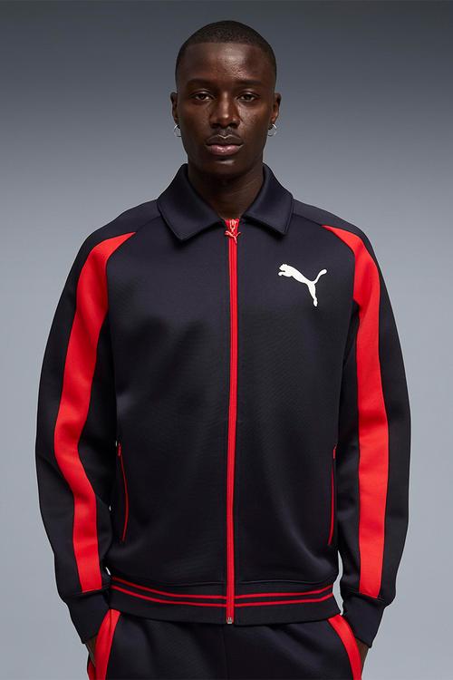 T7 Relaxed Big Cat Track Jacket DK - New Navy