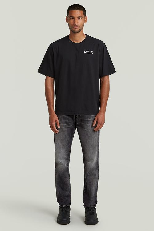 Back gr boxy r t - dk black