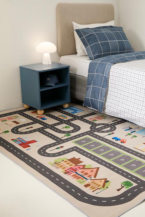 Road traffic play mat - multi