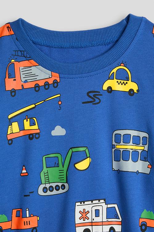 All-over print sweatshirt - royal blue