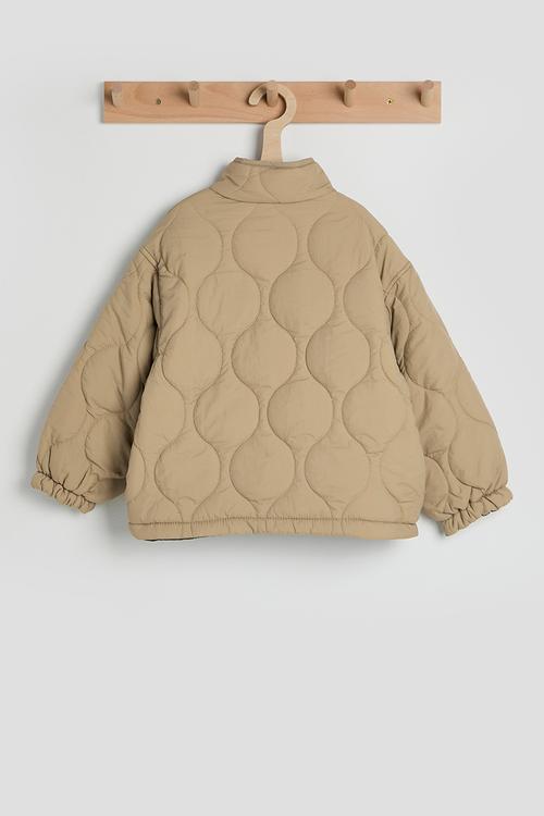 Onion quilted padded jacket - light brown