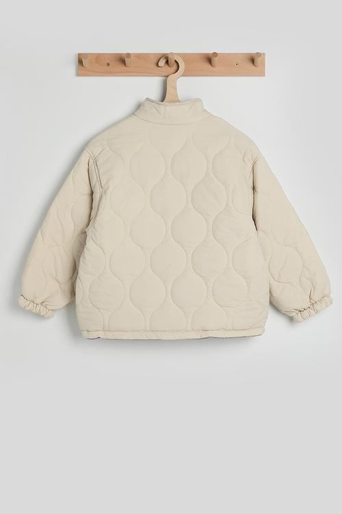 Onion quilted padded jacket - stone