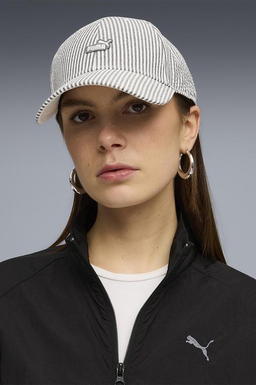 Ess no. 1 logo patch seersucker bb cap- puma black-stripe