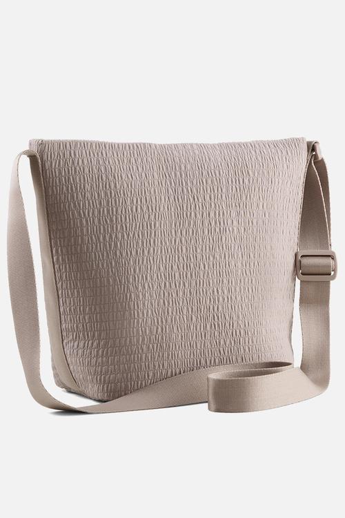 Up zipped bucket bag- sandstone