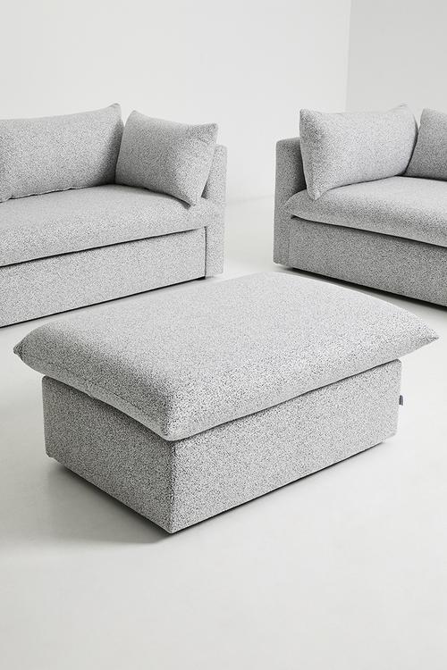 Lira luxe ottoman - Salt & Pepper