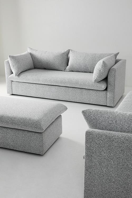 Lira luxe 3 seater - Salt & Pepper
