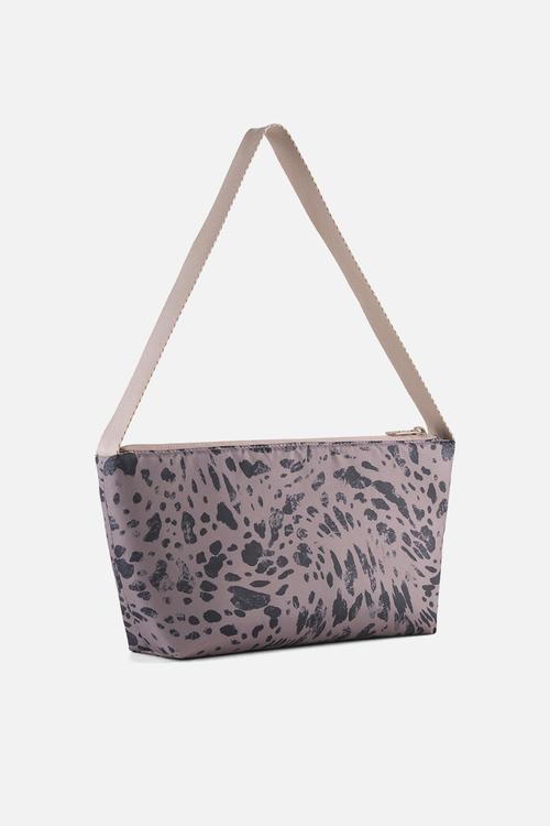 Pop long flute bag- sandstone-animal aop