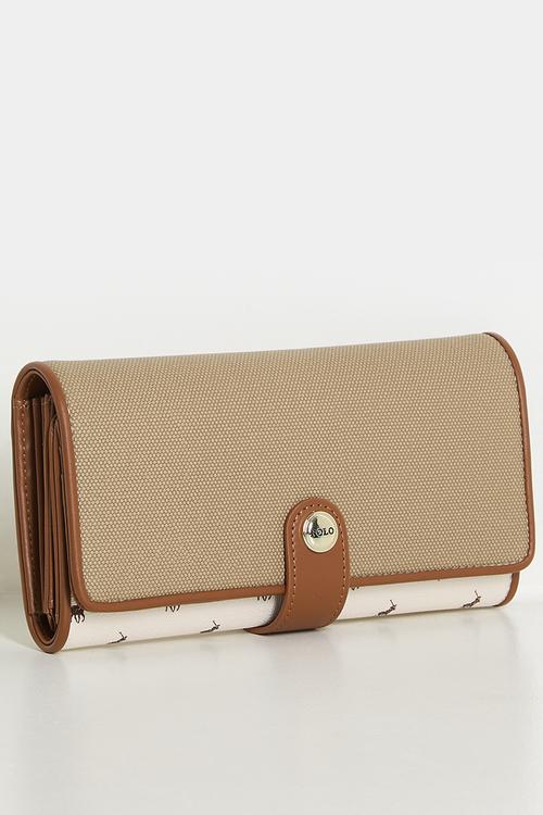 Palma trifold purse - maple