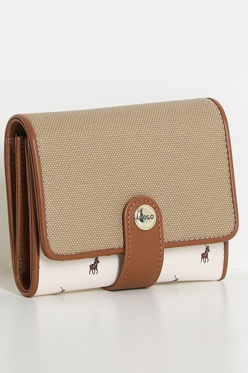Palma medium trifold purse - maple