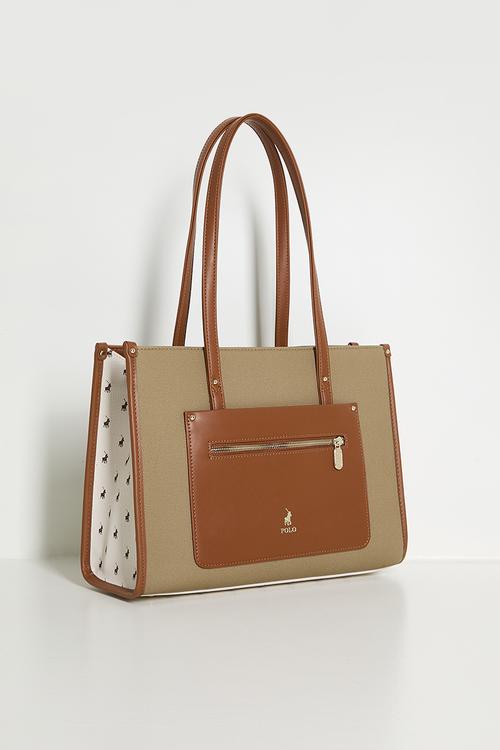Palma book tote bag - maple