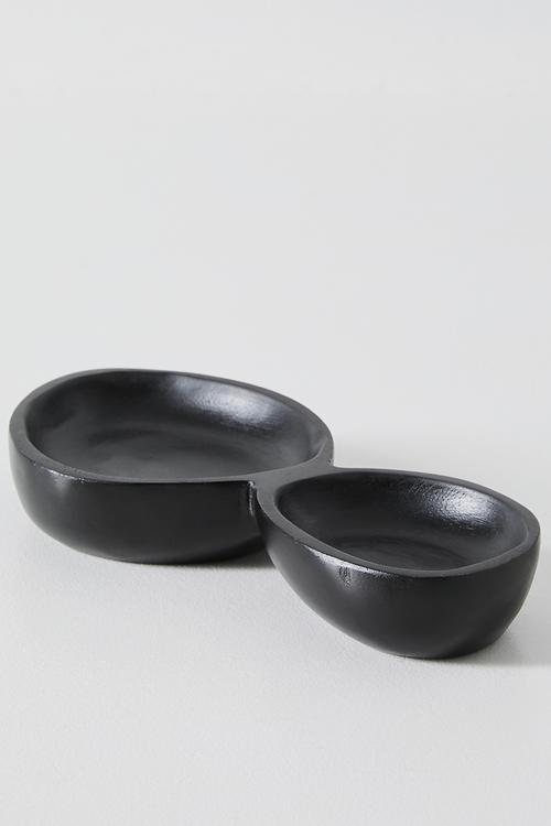 Cluster Wooden Olive Bowls - Black