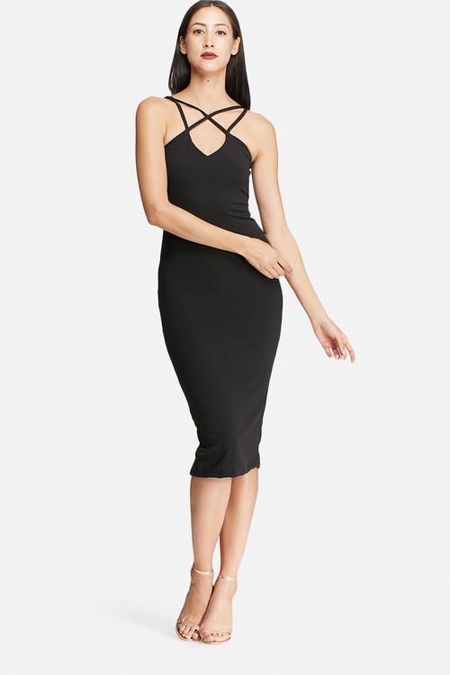 Strappy midi bodycon