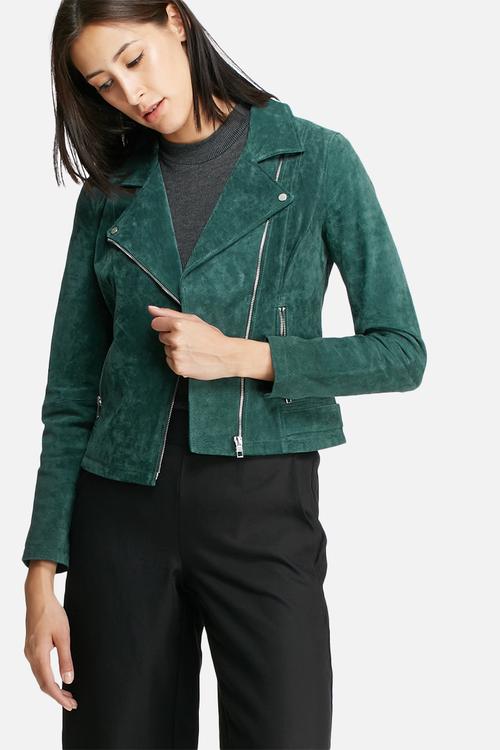 Vega suede biker jacket