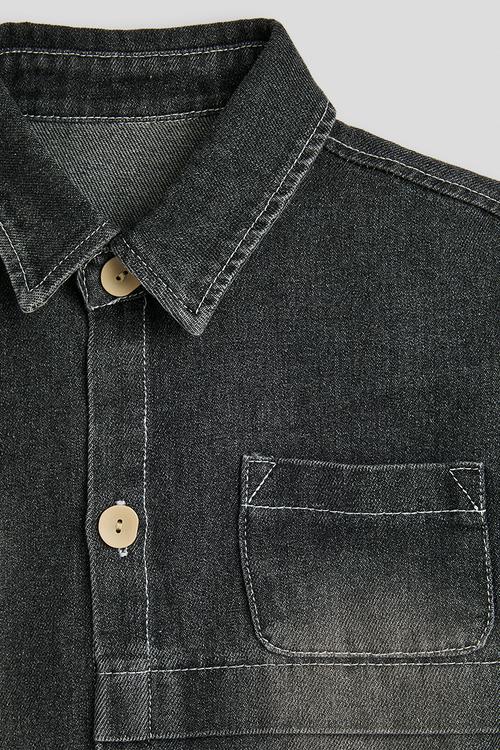Denim shirt - black