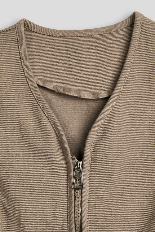 Cargo vest jacket - grey