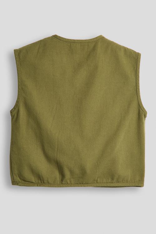 Cargo vest jacket - green