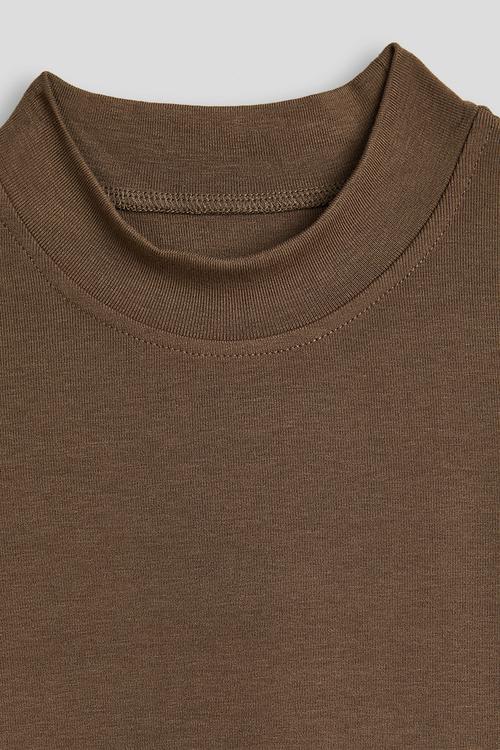 Long sleeved tee - dark brown