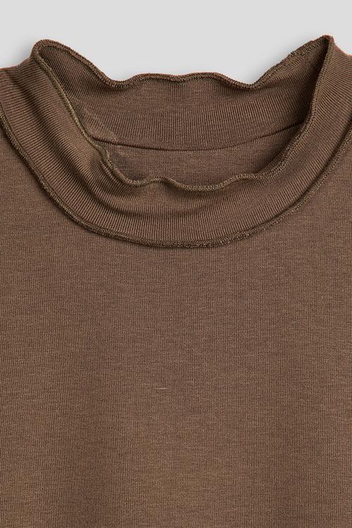 Long sleeved tee - brown