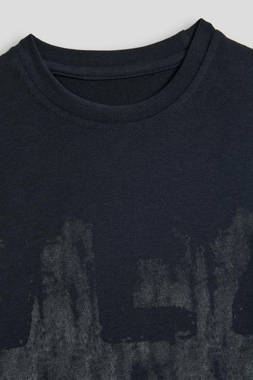 Burnout logo print tee - black