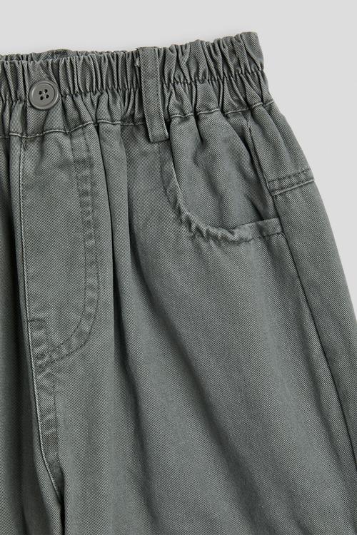 Wide leg cargo pants - stone
